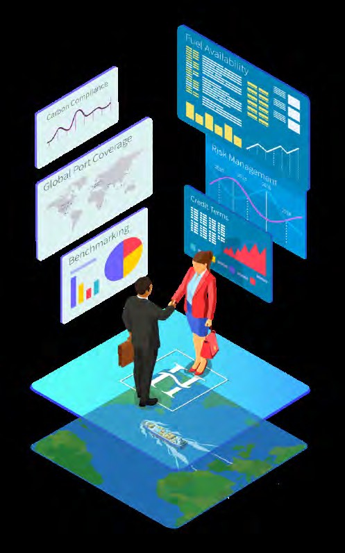 Hartree illustration combining people, maritime activity and business data